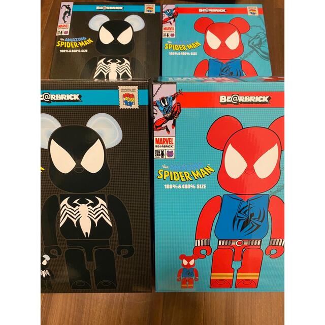 BE@RBRICK SCARLET SPIDER & BLACK COSTUME