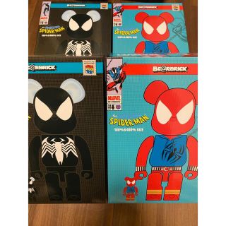 BE@RBRICK SCARLET SPIDER BLACK COSTUME