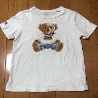 ポロラルフローレン(POLO RALPH LAUREN)のラルフローレン Tシャツ　ポロベア　ベビーベア　90 男の子　キッズ　子供服　白(Tシャツ/カットソー)