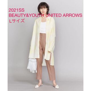 ビューティアンドユースユナイテッドアローズ(BEAUTY&YOUTH UNITED ARROWS)の未使用＊昨季 BEAUTY&YOUTH 上品＆洗練ピンク＊タックテーパードパンツ(カジュアルパンツ)