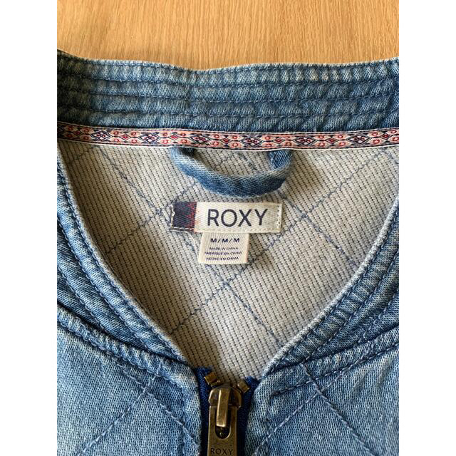 Roxy(ロキシー)の【ROXY】インディゴ デニムジャケットパンツ Mサイズ レディースのジャケット/アウター(Gジャン/デニムジャケット)の商品写真