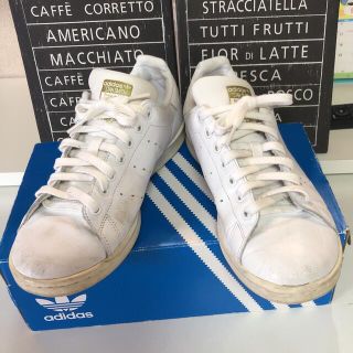 アディダス(adidas)のadidas Stan Smith スニーカー ホワイト／ゴールド26.5cm(スニーカー)