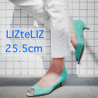 【未使用】リズテリ LIZteLIZ オープントウパンプス 25.5cm 本革(サンダル)