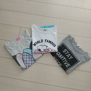 〈半袖 T シャツ〉3枚セット‼️150 女の子(Tシャツ/カットソー)