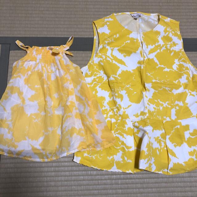 babyGAP(ベビーギャップ)のGAP 親子お揃いコーデ　ワンピースとカットソー キッズ/ベビー/マタニティのベビー服(~85cm)(ワンピース)の商品写真