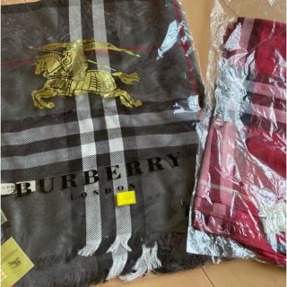 バーバリー(BURBERRY)のバーバリー　大判ストール　グレー(マフラー/ストール)