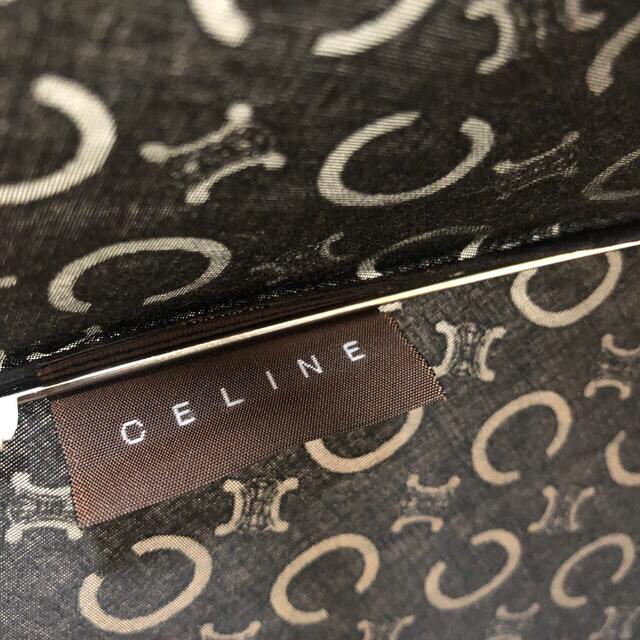 CEFINE(セフィーヌ)のセリーヌ　マカダム  柄　折り畳み日傘　ブラック　ゴールド レディースのファッション小物(傘)の商品写真