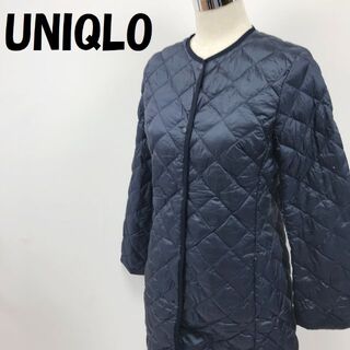 UNIQLO - 【人気】ユニクロ ノーカラー ウルトラライトダウン コート サイズM レディース