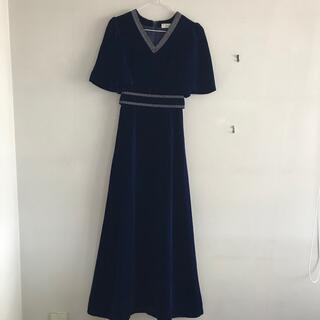 ベロア　ドレス　お値下げ(ロングワンピース/マキシワンピース)