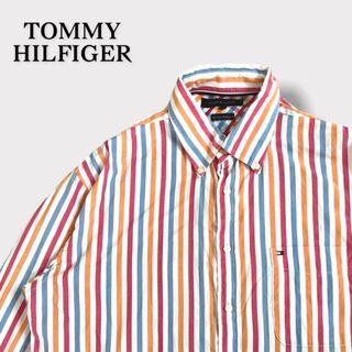 トミーヒルフィガー(TOMMY HILFIGER)のトミーヒルフィガー　長袖シャツ　マルチストライプ　BDシャツ　マルチカラー(シャツ)