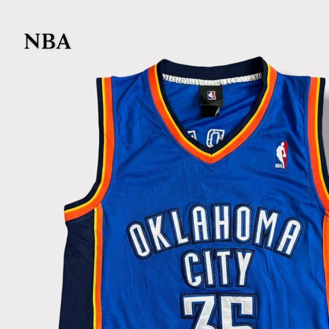 NBA ゲームシャツ　サンダー　ケビンデュラント　青　タンクトップ メンズのトップス(タンクトップ)の商品写真