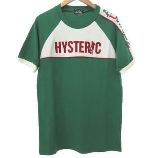 HYSTERIC GLAMOUR - ヒステリックグラマー フロッキー ロゴ Tシャツ 半袖 カットソー S グリーン
