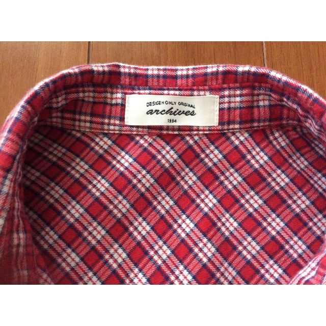 archives(アルシーヴ)のarchives  チェックシャツ Mサイズ レディースのトップス(シャツ/ブラウス(長袖/七分))の商品写真