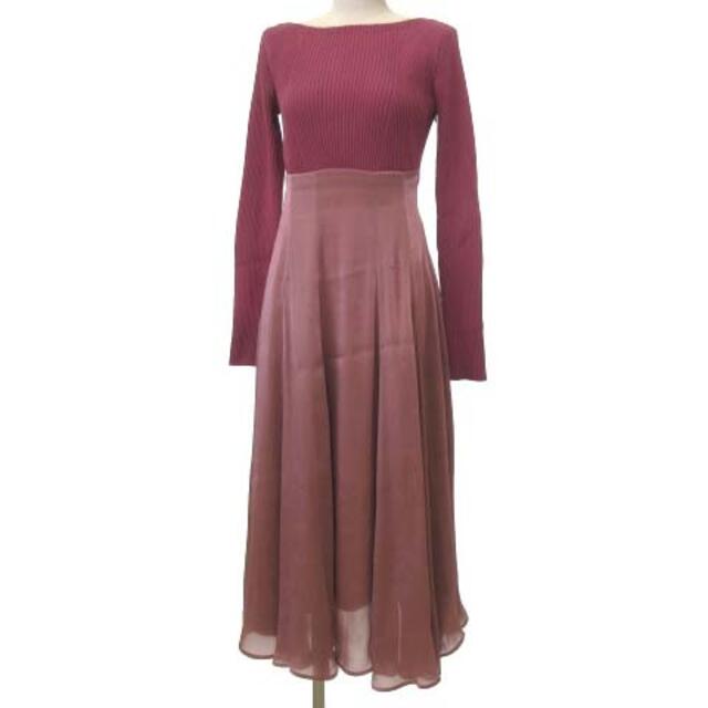CELFORD - セルフォード 美品 21SS リブ ニット ドッキング ワンピース