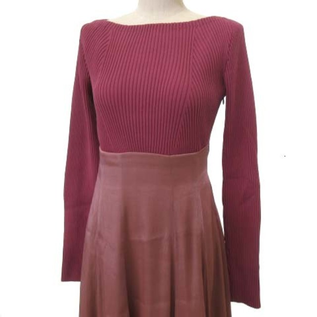 CELFORD - セルフォード 美品 21SS リブ ニット ドッキング ワンピース