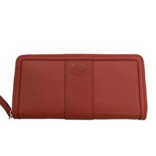 コーチ(COACH)の♪♪COACH コーチ レディース 長財布 ラウンドファスナー  オレンジ(財布)