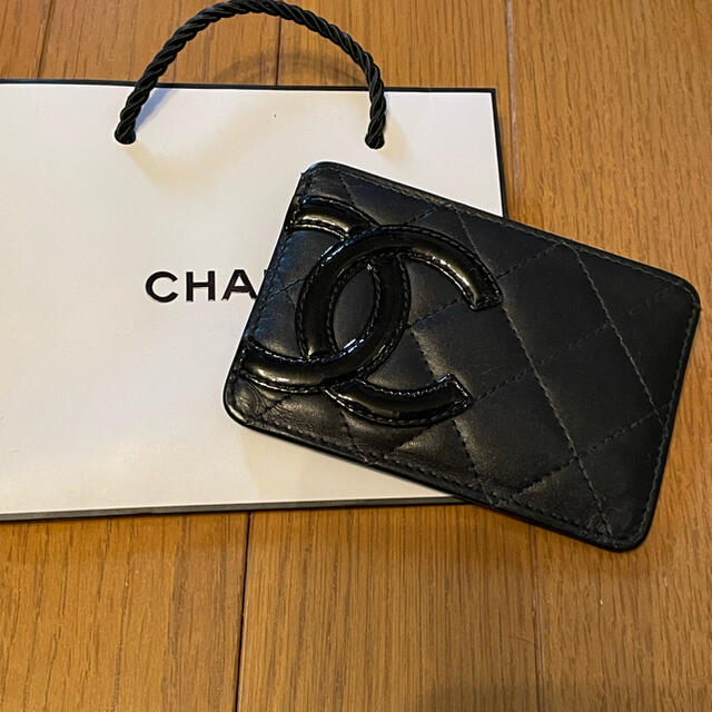 CHANEL シャネル カンボンライン マトラッセ 定期ケース カードケース-