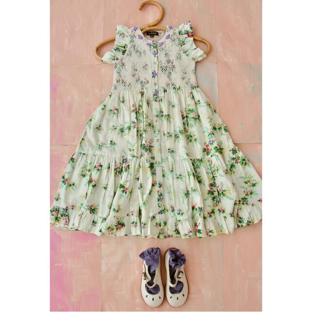 キッズ服女の子用(90cm~)bonjour diary 222ss ibiza dress  8y