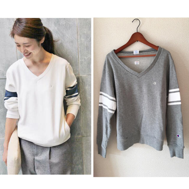 専用♡IENA 別注 champion vネック スウェット