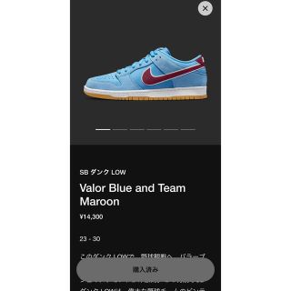 ナイキ(NIKE)のNIKE SB ダンク LOW ValorBlue and TeamMaroon(スニーカー)