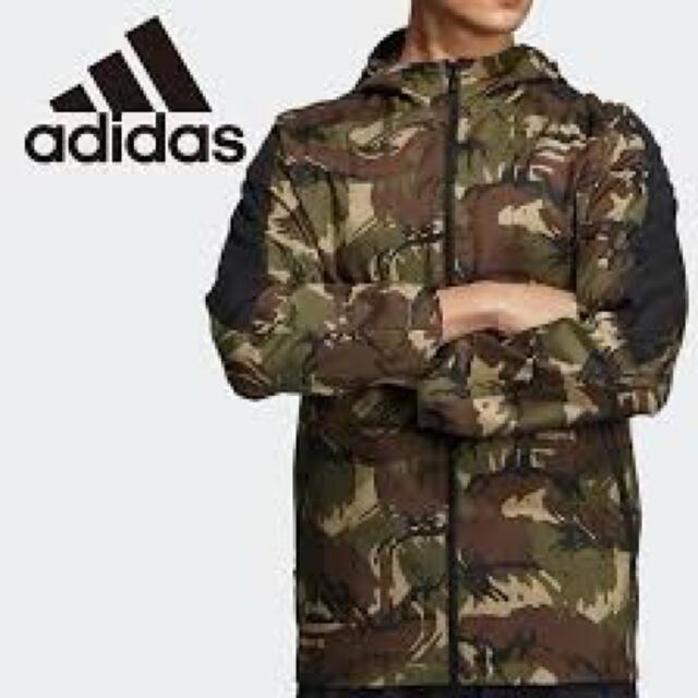 定価10659円 adidas ナイロン パーカー ジャンパー 迷彩 カモ