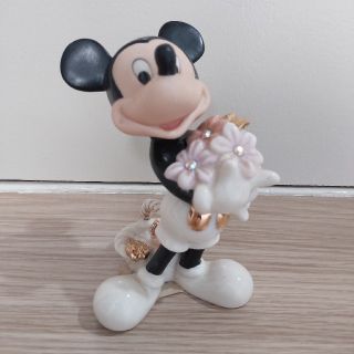 ディズニー(Disney)のLENOX　ミッキーマウス　陶器　フィギュア(置物)