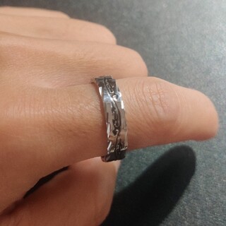 指輪 ファッション 銀色(リング(指輪))