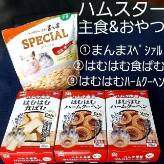 ハムスター 主食&おやつ まんまスペシャル ハムタ食堂 はむはむクーヘン 食ぱむ(ペットフード)