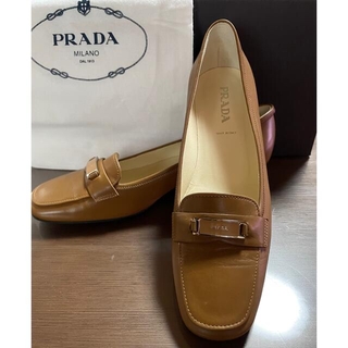 プラダ(PRADA)のPRADA/プラダ  箱・袋×2付きパンプス ブラウン　表記サイズ37.5(ハイヒール/パンプス)