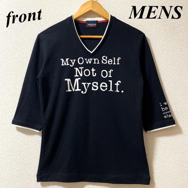 NICOLE CLUB FOR MEN(ニコルクラブフォーメン)の【NICOLE CLUB FOR MEN】五部袖トップス メンズのトップス(Tシャツ/カットソー(半袖/袖なし))の商品写真