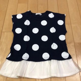 ベベ(BeBe)のSLAP SLIP 120 べべ　水玉　トップス(Tシャツ/カットソー)