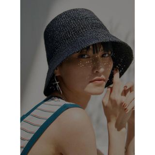 アメリヴィンテージ(Ameri VINTAGE)のMEDI RAFFIA LADY HAT ♡ Ameri VINTAGE(麦わら帽子/ストローハット)