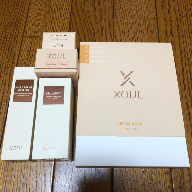 xoul  ソウル　スキンケア 5点セット　マスク　美容液　レイヤードクリーム