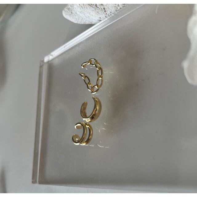 ラスト1点 3点セット 韓国 ゴールド イヤーカフ earcuff イヤリング