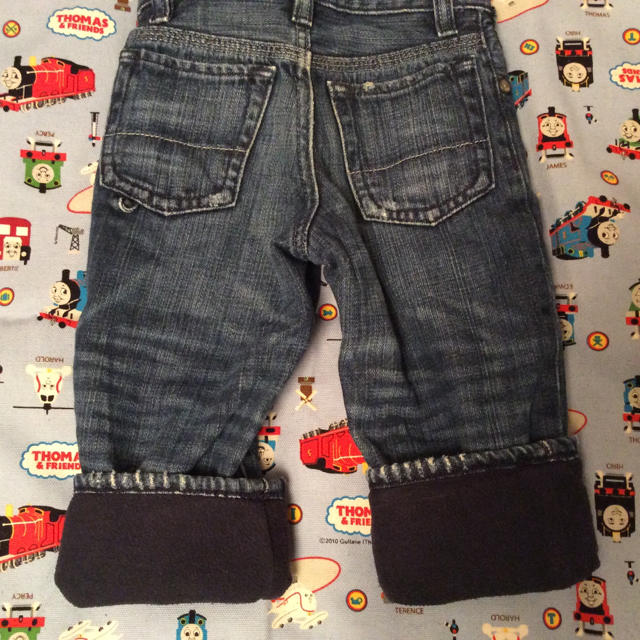 babyGAP(ベビーギャップ)のbabyGAP 裏フリース ジーンズ90 キッズ/ベビー/マタニティのキッズ服男の子用(90cm~)(パンツ/スパッツ)の商品写真