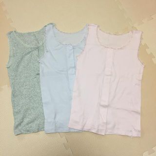 前あきタンクトップ 介護 3枚セット(タンクトップ)