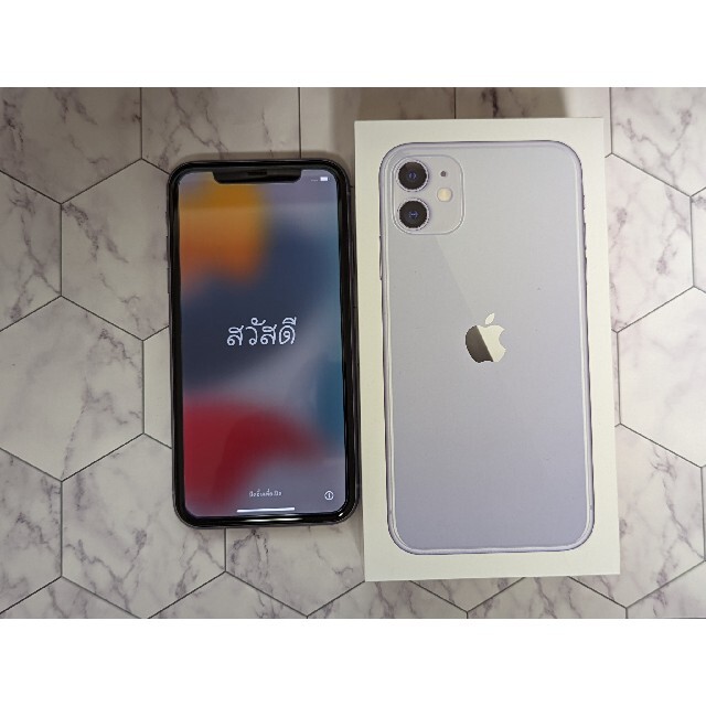 中古美品】iPhone11 128GB パープル SIMフリーの通販 by sakura shop