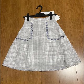 ジルバイジルスチュアート(JILL by JILLSTUART)のJILLby JILLSTUART ツイード膝丈スカート(ひざ丈スカート)