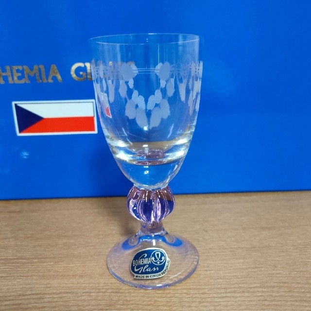 【未使用】BOHEMIA GLASS ボヘミアグラス ５客セット