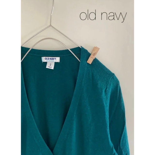 Old Navy(オールドネイビー)の〔専用〕old navy＊七分袖サマーカーディガン＊dark-green レディースのトップス(カーディガン)の商品写真