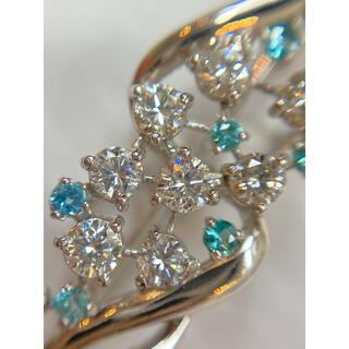 ダイヤモンド+アクアマリン K18WGブローチの通販 by ナンシー's shop ...