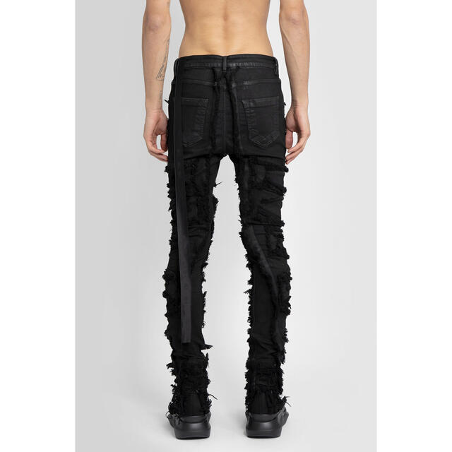 在庫低価】 DRKSHDW - RICK OWENS DRKSHDW デストロイ デニム パンツ