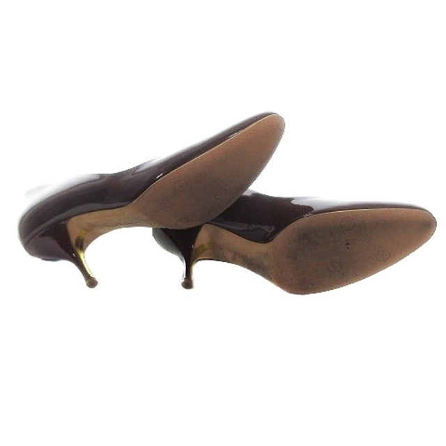 ルパートサンダーソン パンプス アーモンドトゥ エナメル 37.5 ボルドー レディースの靴/シューズ(ハイヒール/パンプス)の商品写真