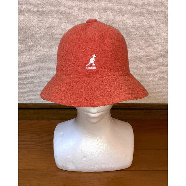 KANGOL(カンゴール)のL 美品 KANGOL メトロハット バケットハット カンゴール オレンジ 橙色 メンズの帽子(ハット)の商品写真