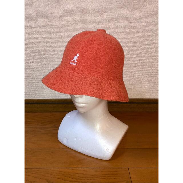 KANGOL(カンゴール)のL 美品 KANGOL メトロハット バケットハット カンゴール オレンジ 橙色 メンズの帽子(ハット)の商品写真