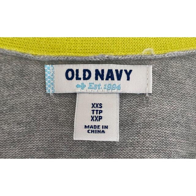 Old Navy(オールドネイビー)のold navy＊七分袖サマーカーディガン＊light-grey×yellow レディースのトップス(カーディガン)の商品写真