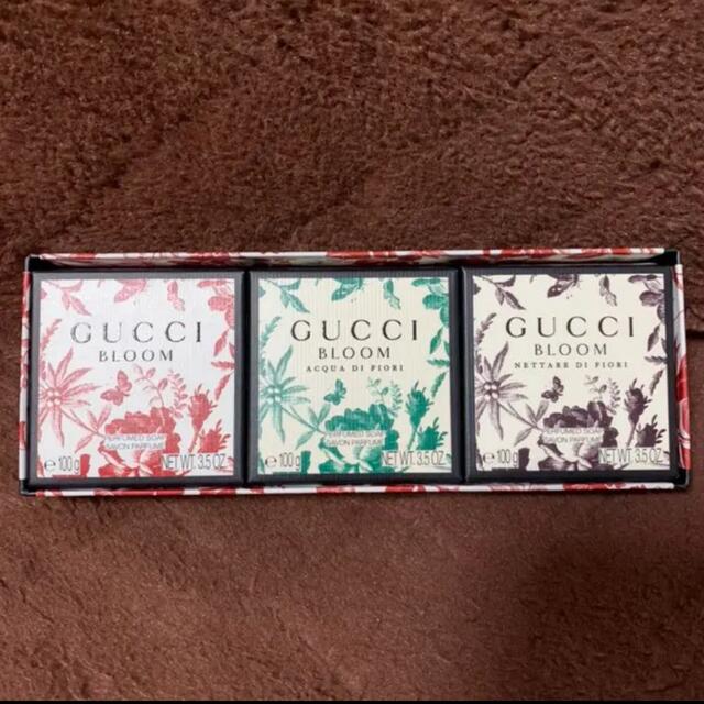 Gucci(グッチ)のGUCCI 香水 グッチ ブルーム パフュームソープセット コスメ/美容のボディケア(ボディソープ/石鹸)の商品写真