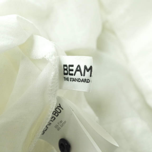 BEAMS BOY(ビームスボーイ)のBEAMS BOY 19AW コットンリネンギャザースモック シャツ ブラウス レディースのトップス(シャツ/ブラウス(長袖/七分))の商品写真
