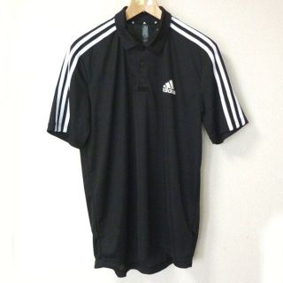 アディダス(adidas)の新品◆3XO(4XL)アディダス黒3st AEROREADYポロシャツ(ポロシャツ)