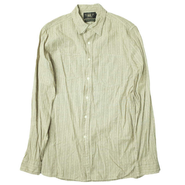 RRL COTTON RAMIE STRIPE WORK SHIRTS シャツ